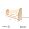 Boekenrek kinderkamer 1 plank | Montessori - toddie.nl