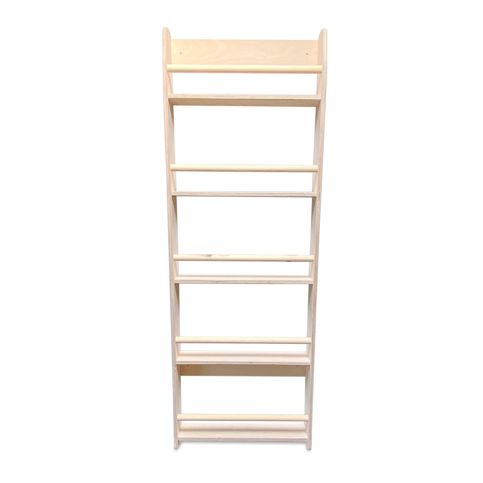 Montessori boekenrek kinderkamer | 5 planken - blank - toddie.nl