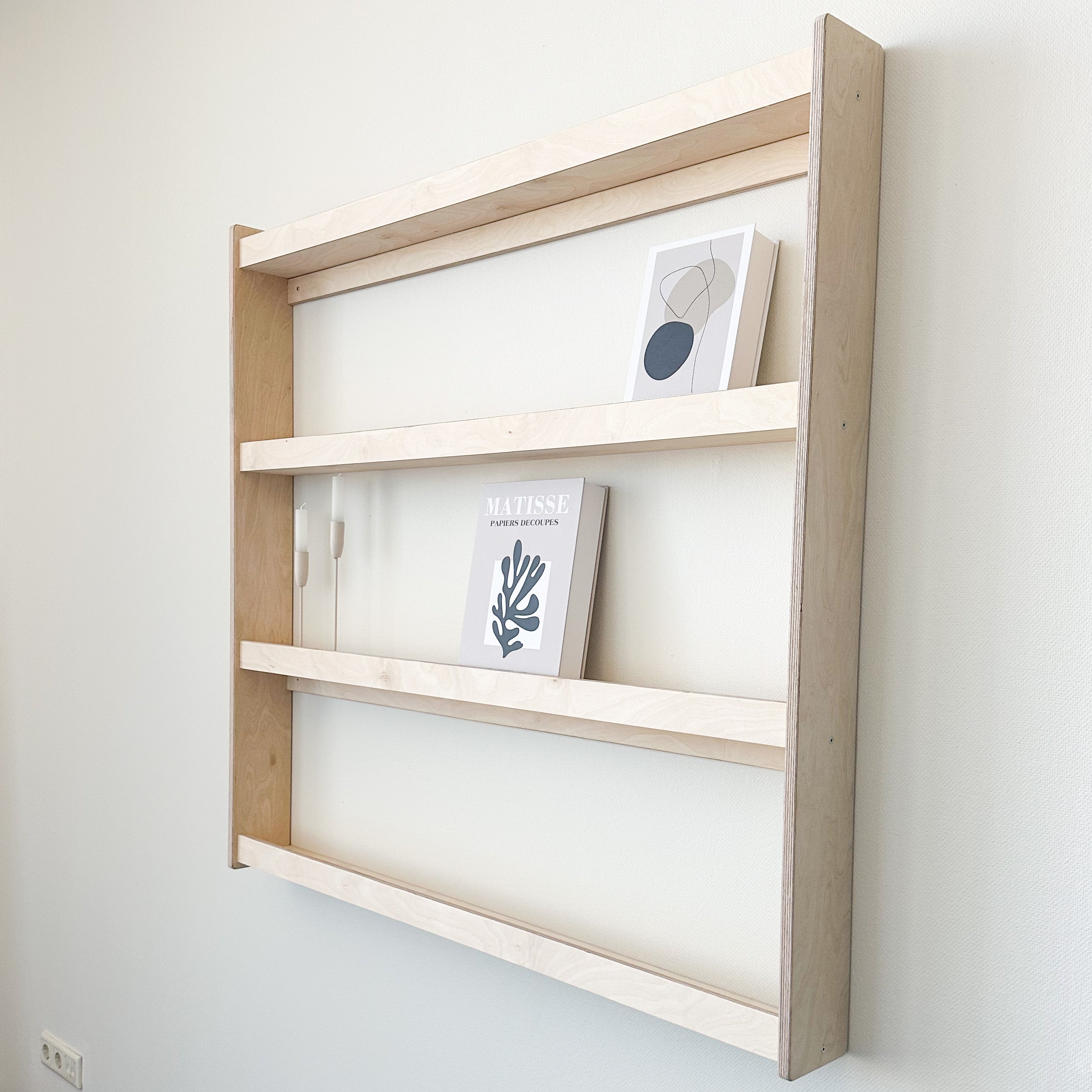 Levo bordenrek | 4 planken - blank - toddie.nl ®