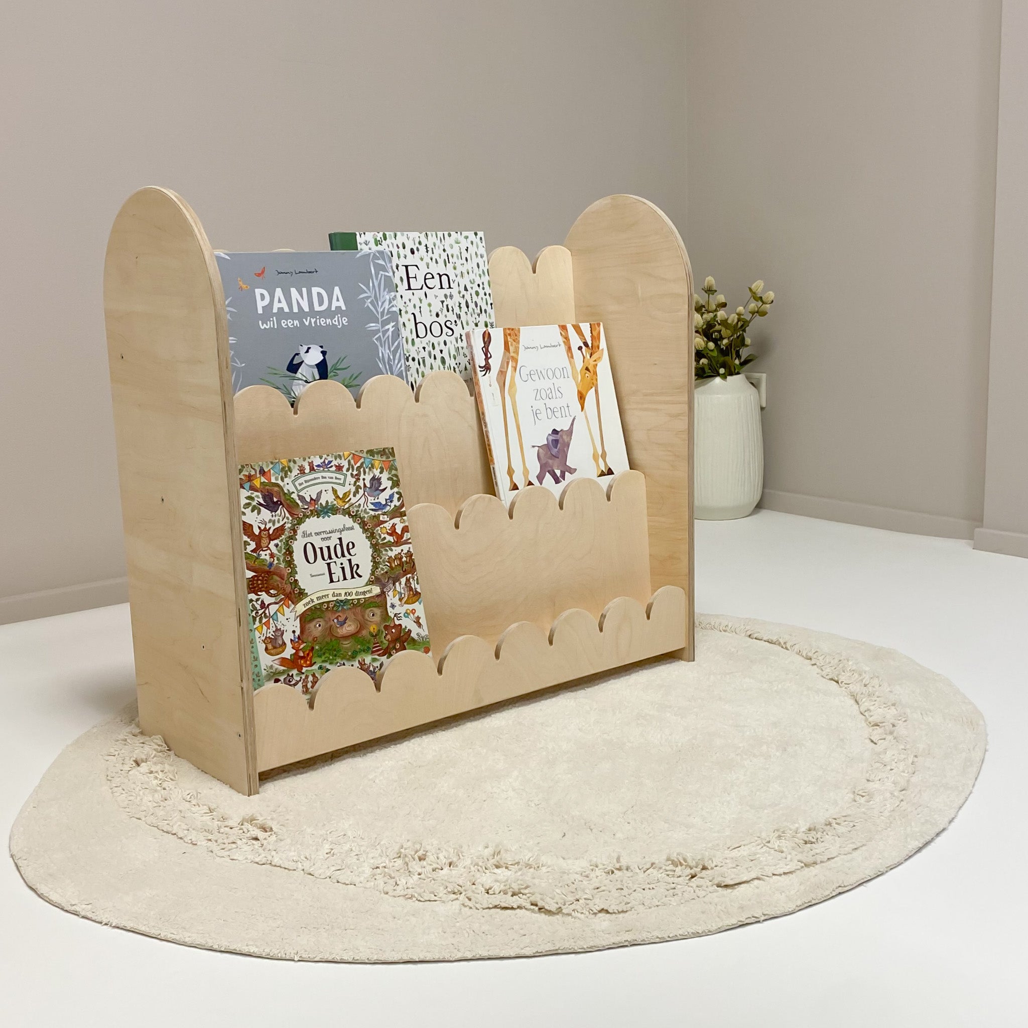 Bubble Montessori boekenkast kinderkamer | 3 treden - blank - all bubble - toddie.nl ®