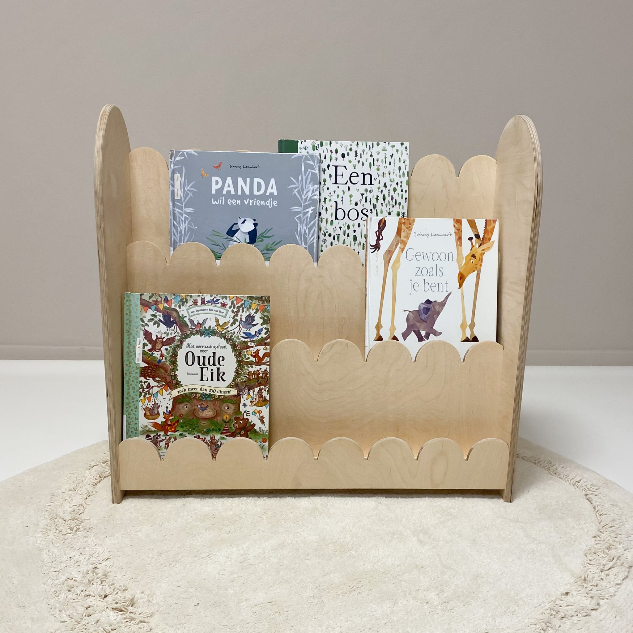 Bubble Montessori boekenkast kinderkamer | 3 treden - blank - all bubble - toddie.nl ®