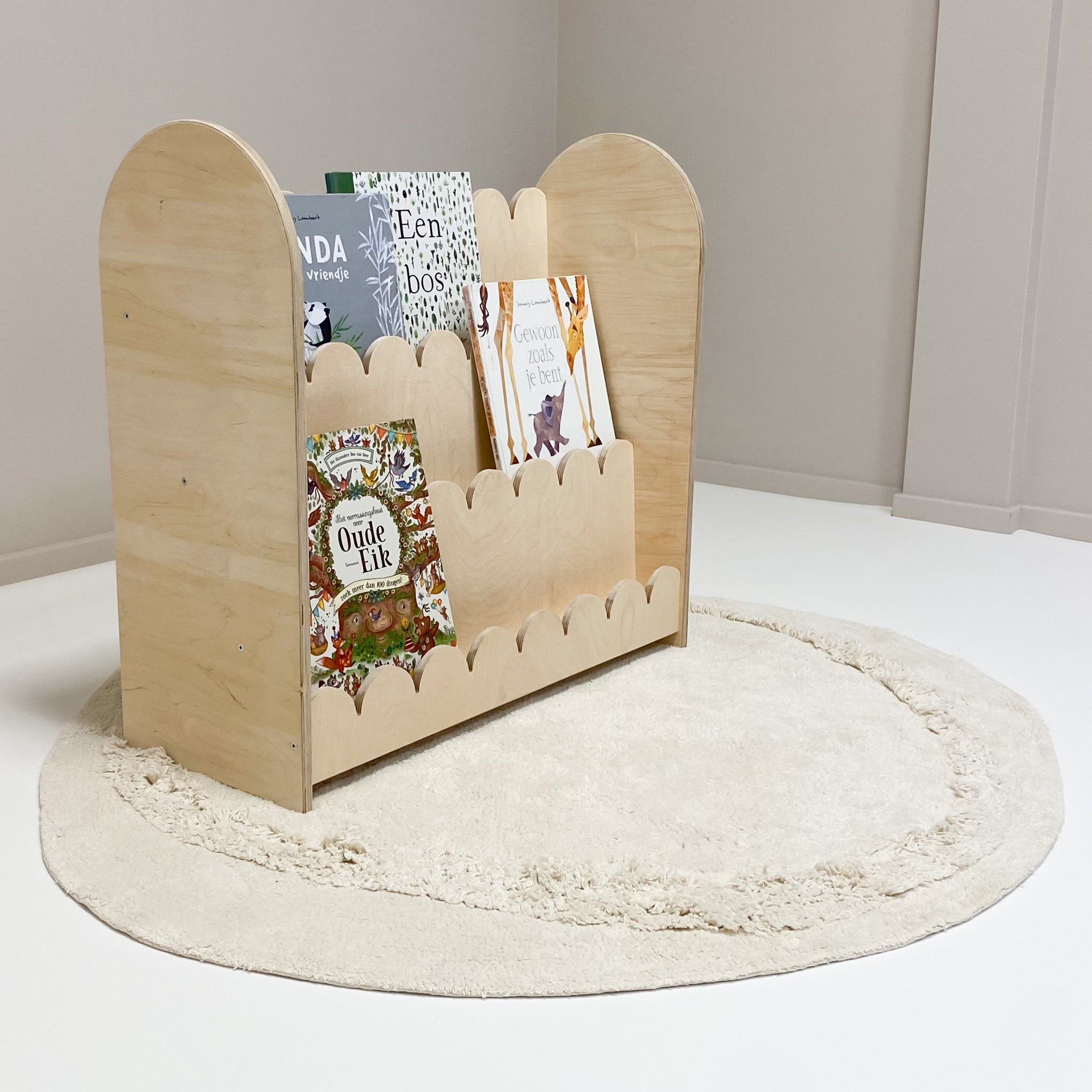 Bubble Montessori boekenkast kinderkamer | 3 treden - blank - all bubble - toddie.nl ®