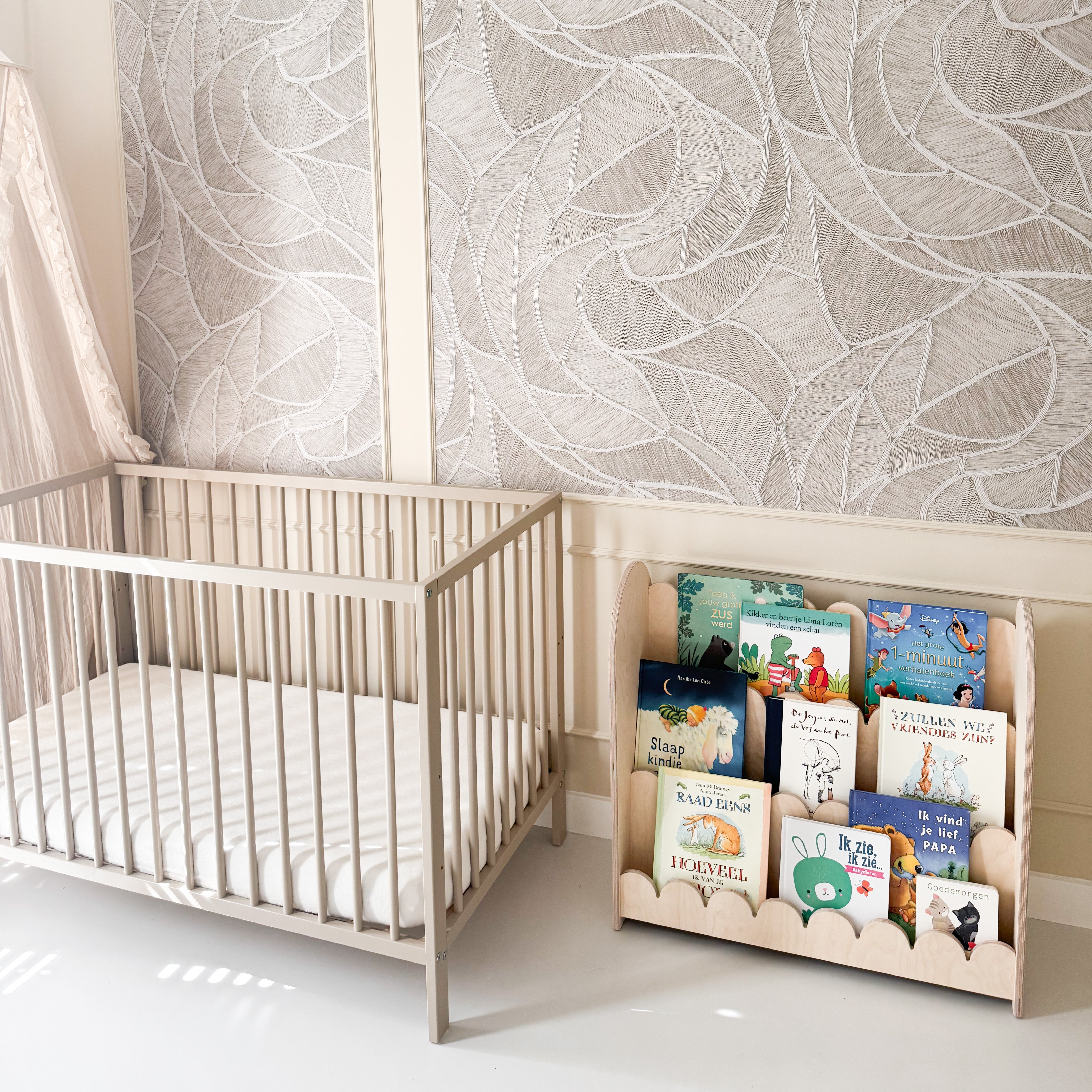 Bubble Montessori boekenkast kinderkamer | 3 treden - blank - all bubble - toddie.nl ®