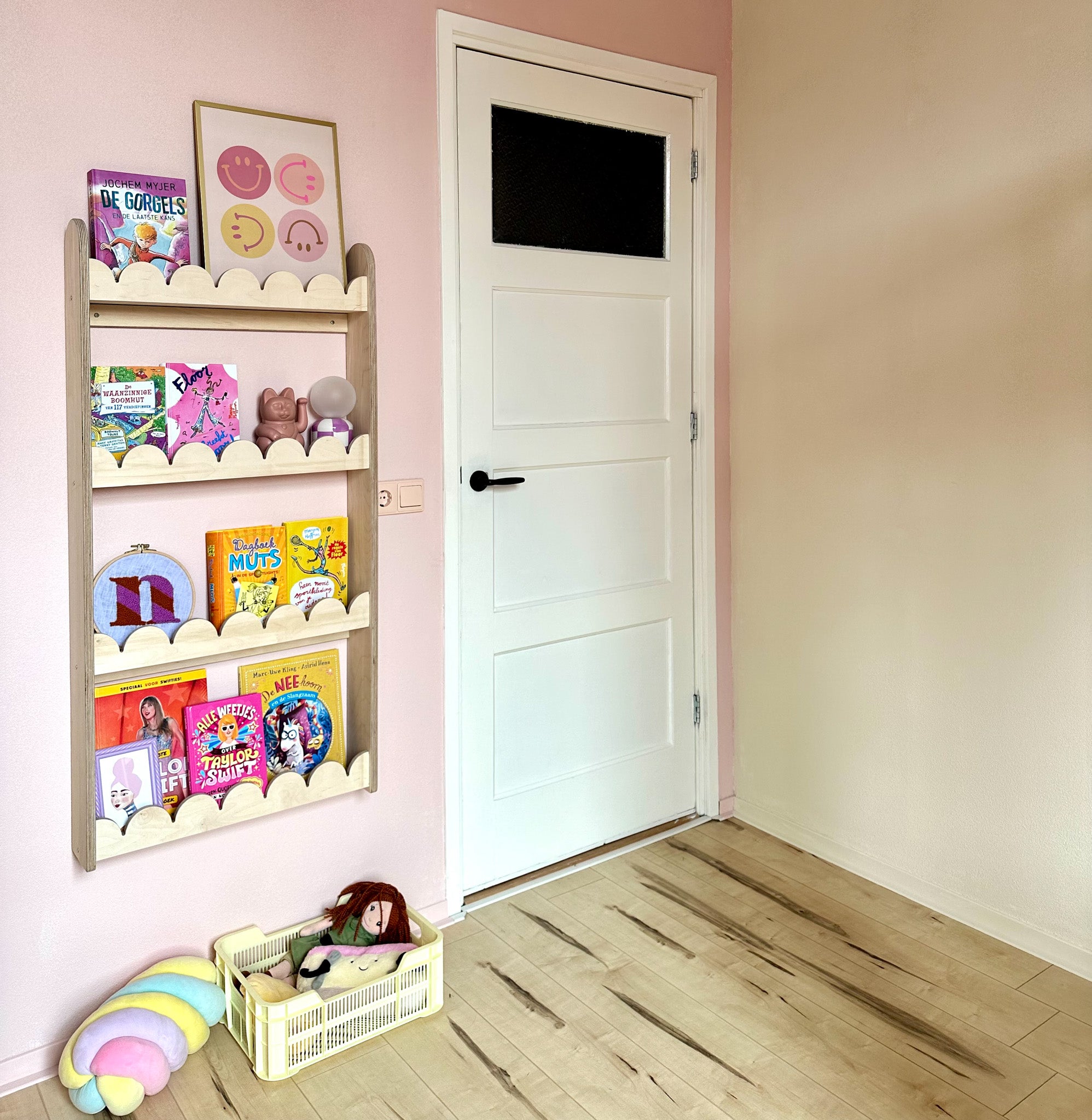 Bubble Montessori boekenrek kinderkamer | 4 planken - blank - toddie.nl ®