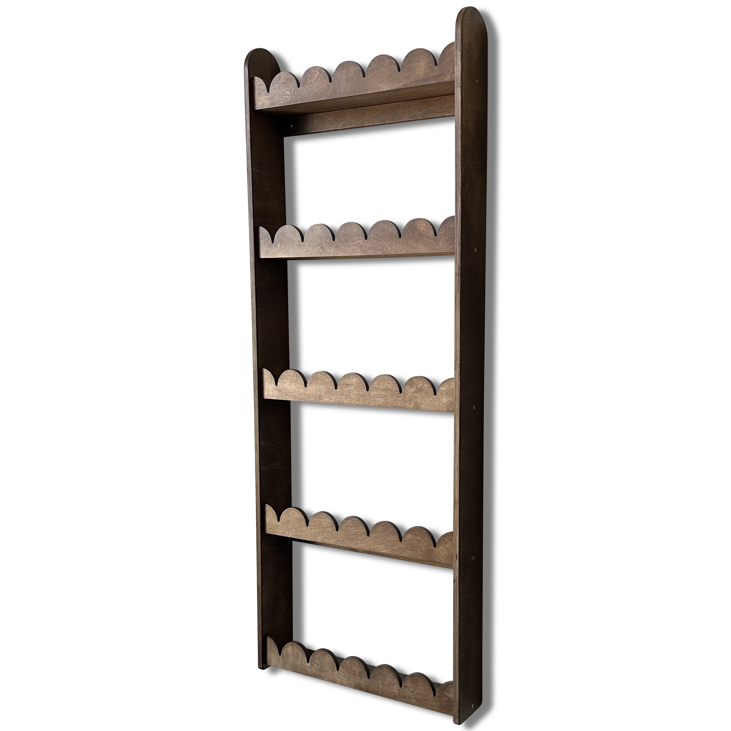 Bubble Montessori boekenrek kinderkamer | 5 planken - wengé