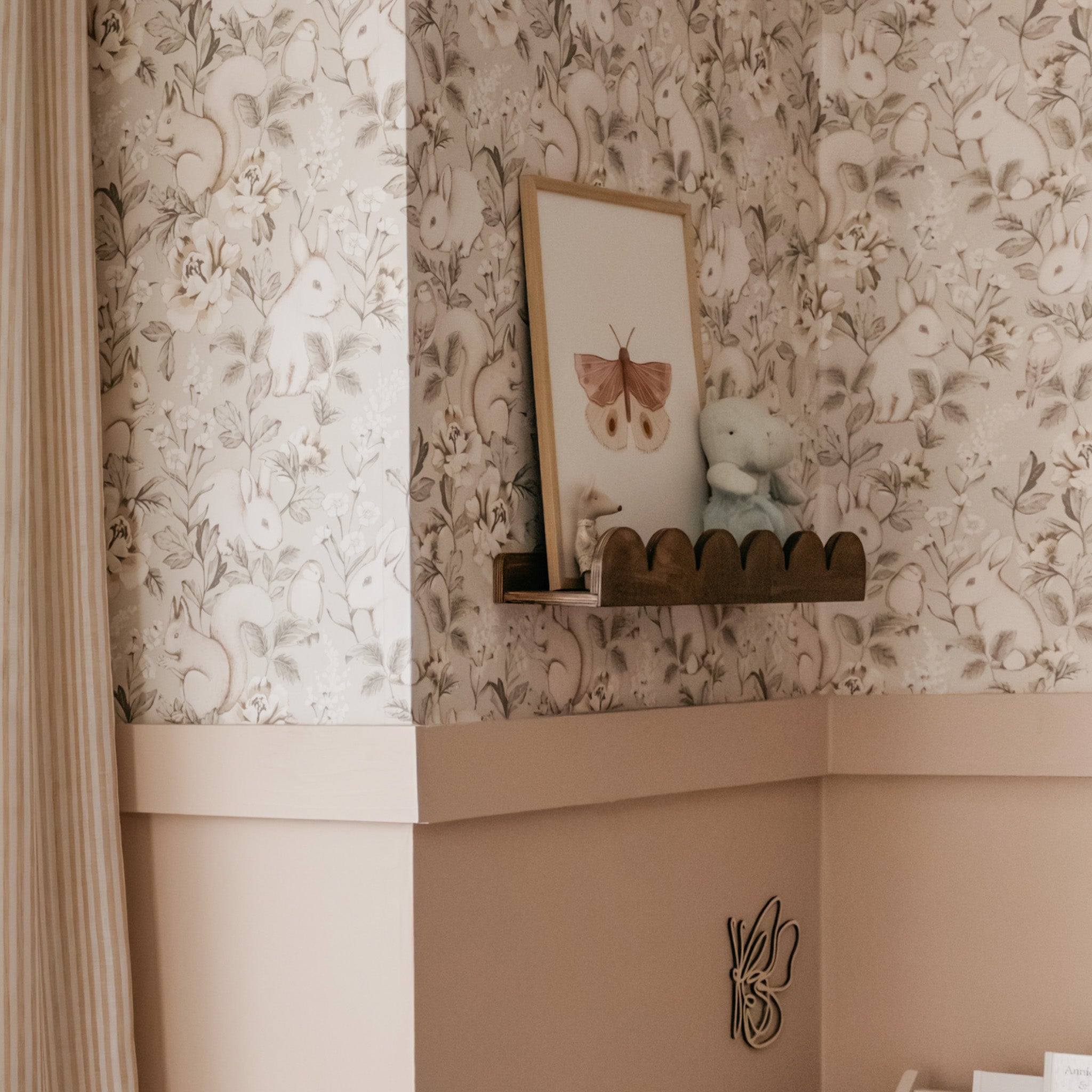 Bubble Montessori boekenrek kinderkamer | 1 plank - wengé gebeitst