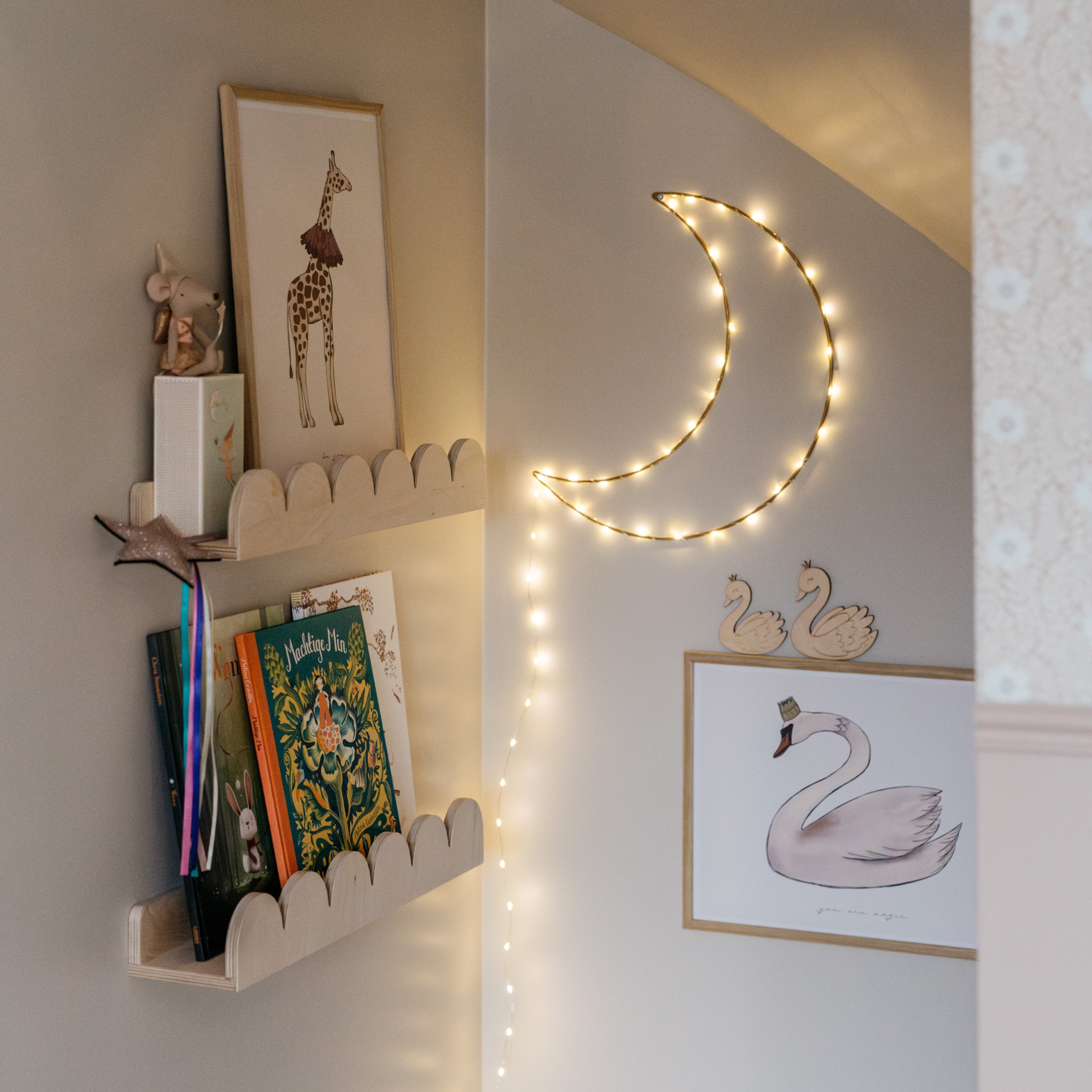 Bubble Montessori boekenrek kinderkamer | 1 plank - blank - toddie.nl ®