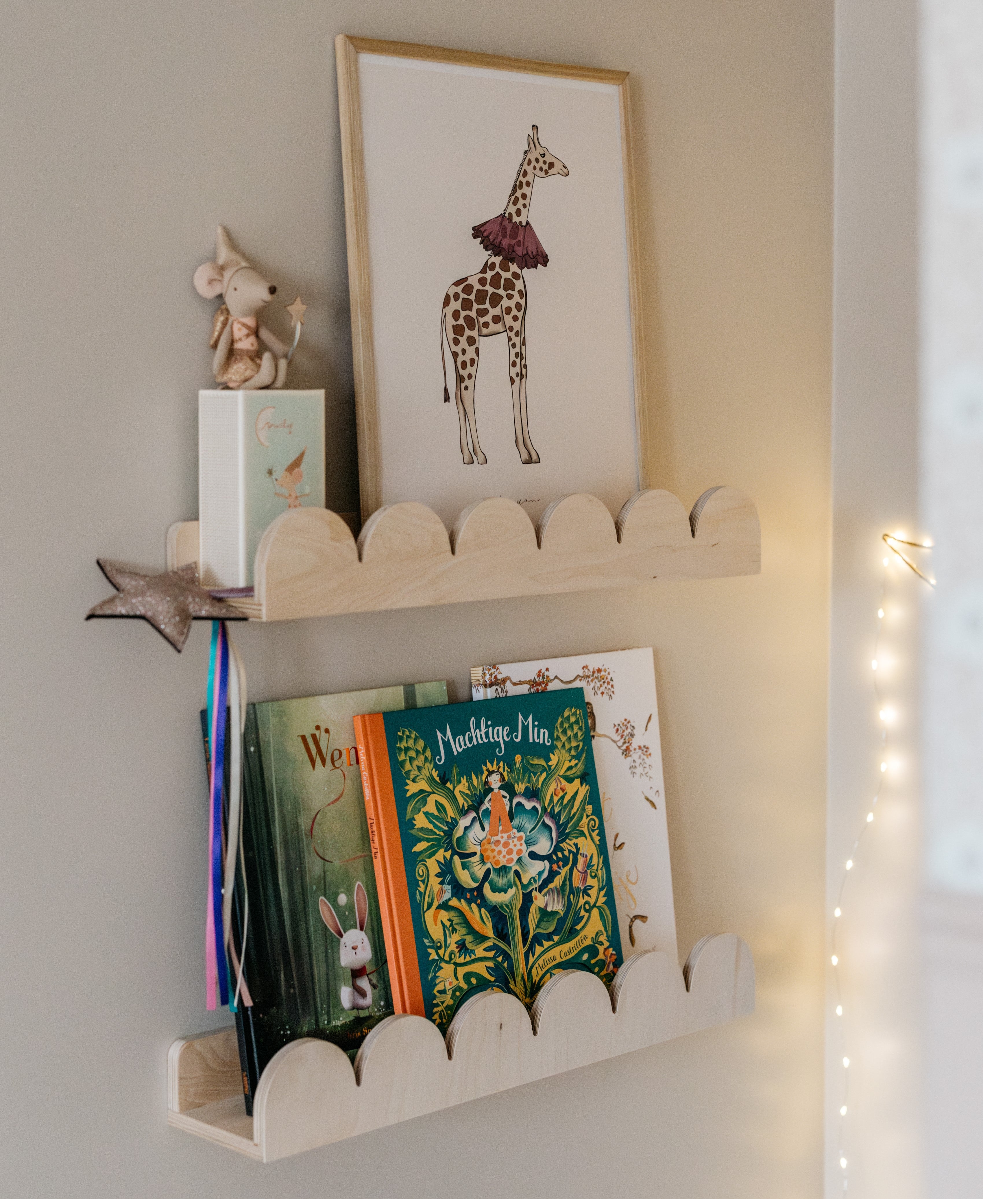 Bubble Montessori boekenrek kinderkamer | 1 plank - blank - toddie.nl ®