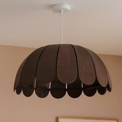 Houten hanglamp kinderkamer | Bubble Wenge (Walnut)