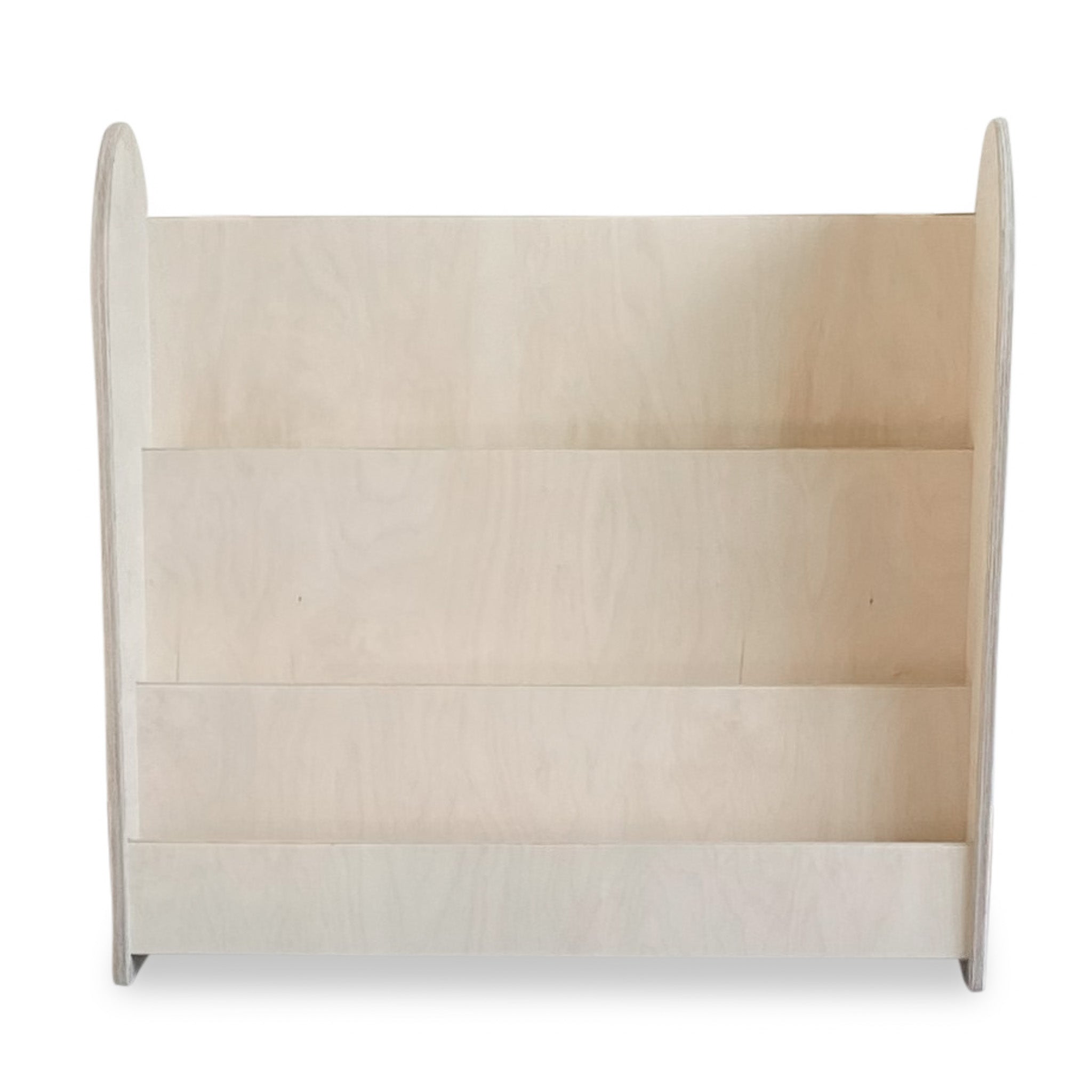 Rund Montessori bogreol til børneværelse | 3 trin - blank