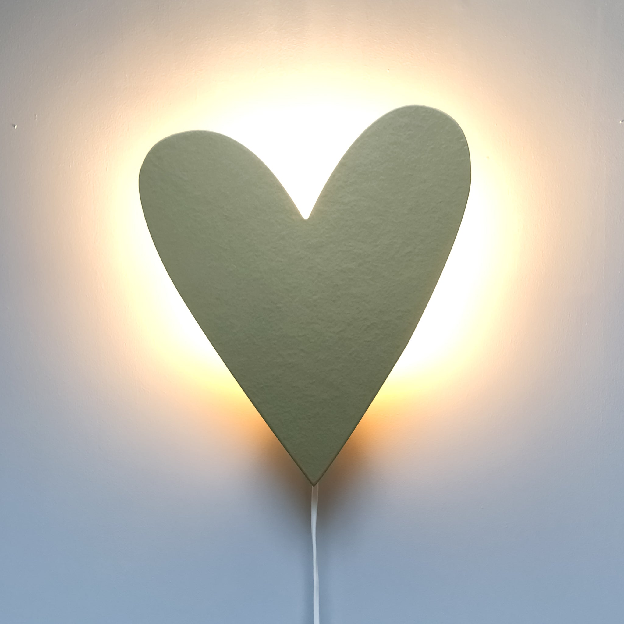 Houten wandlamp kinderkamer | Hart - goud - toddie.nl ®