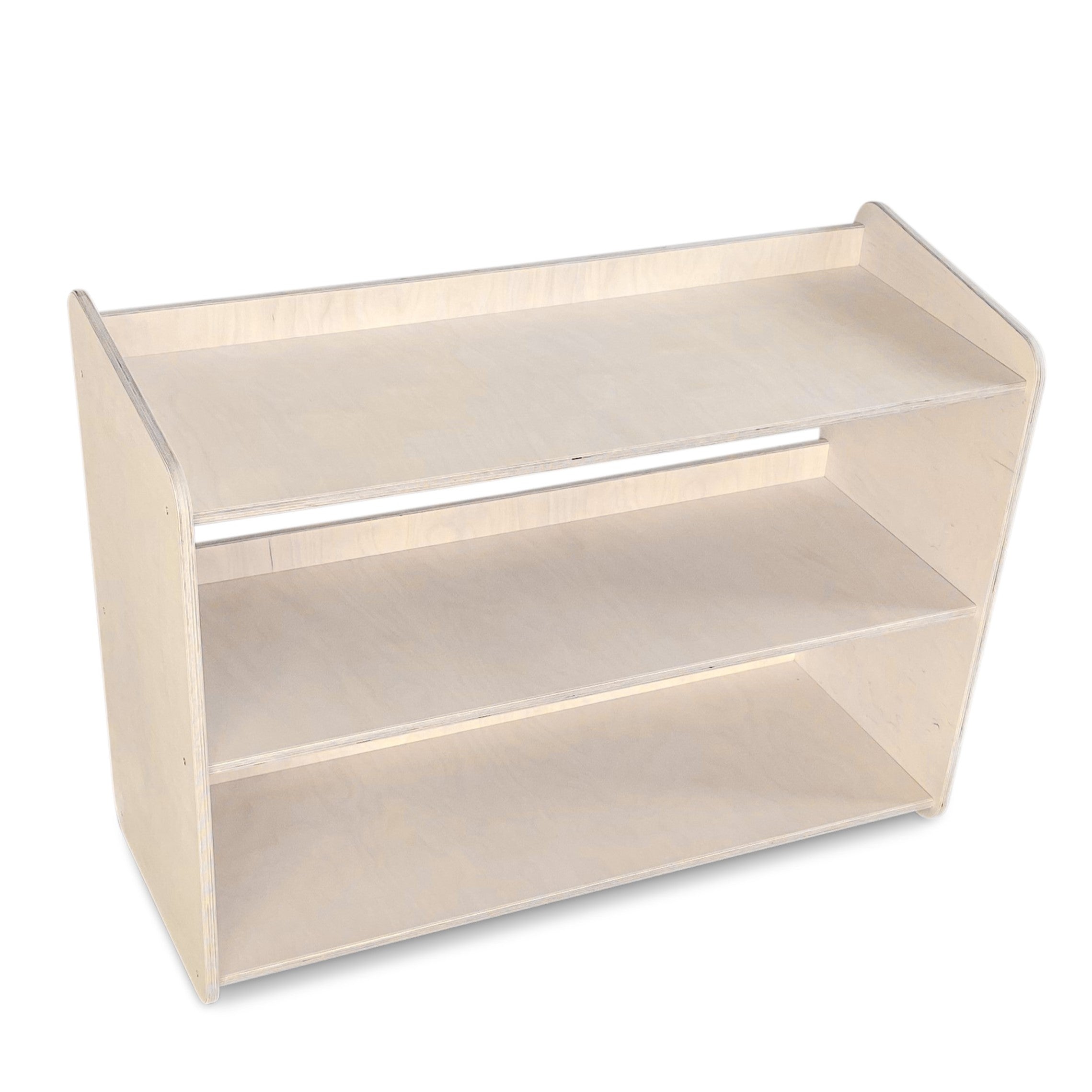 Jollie Montessori legetøjsskab | Bogreol 3 hylder - blank