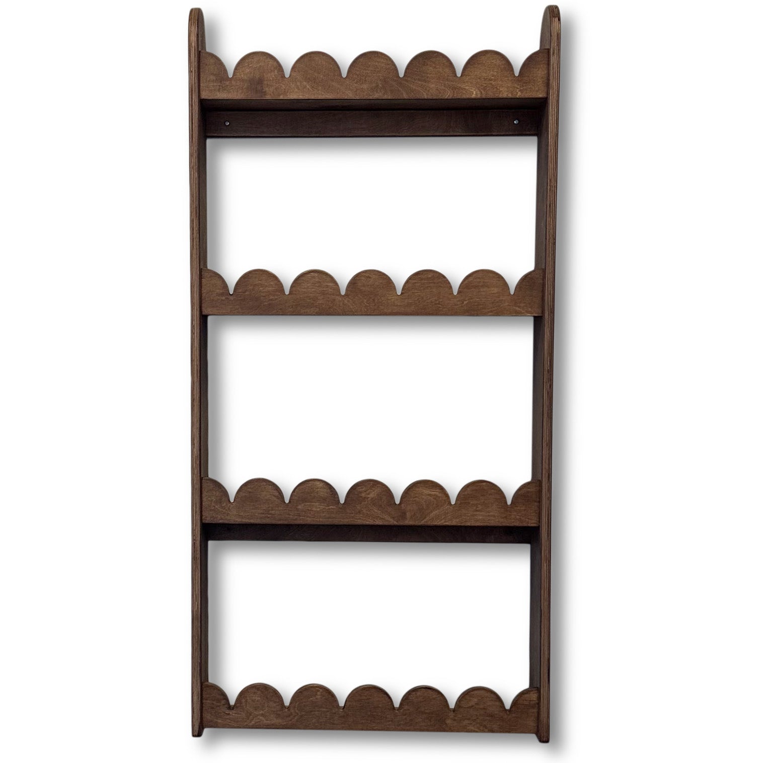 Bubble Montessori boekenrek kinderkamer | 4 planken - Wengé gebeitst - toddie.nl ®