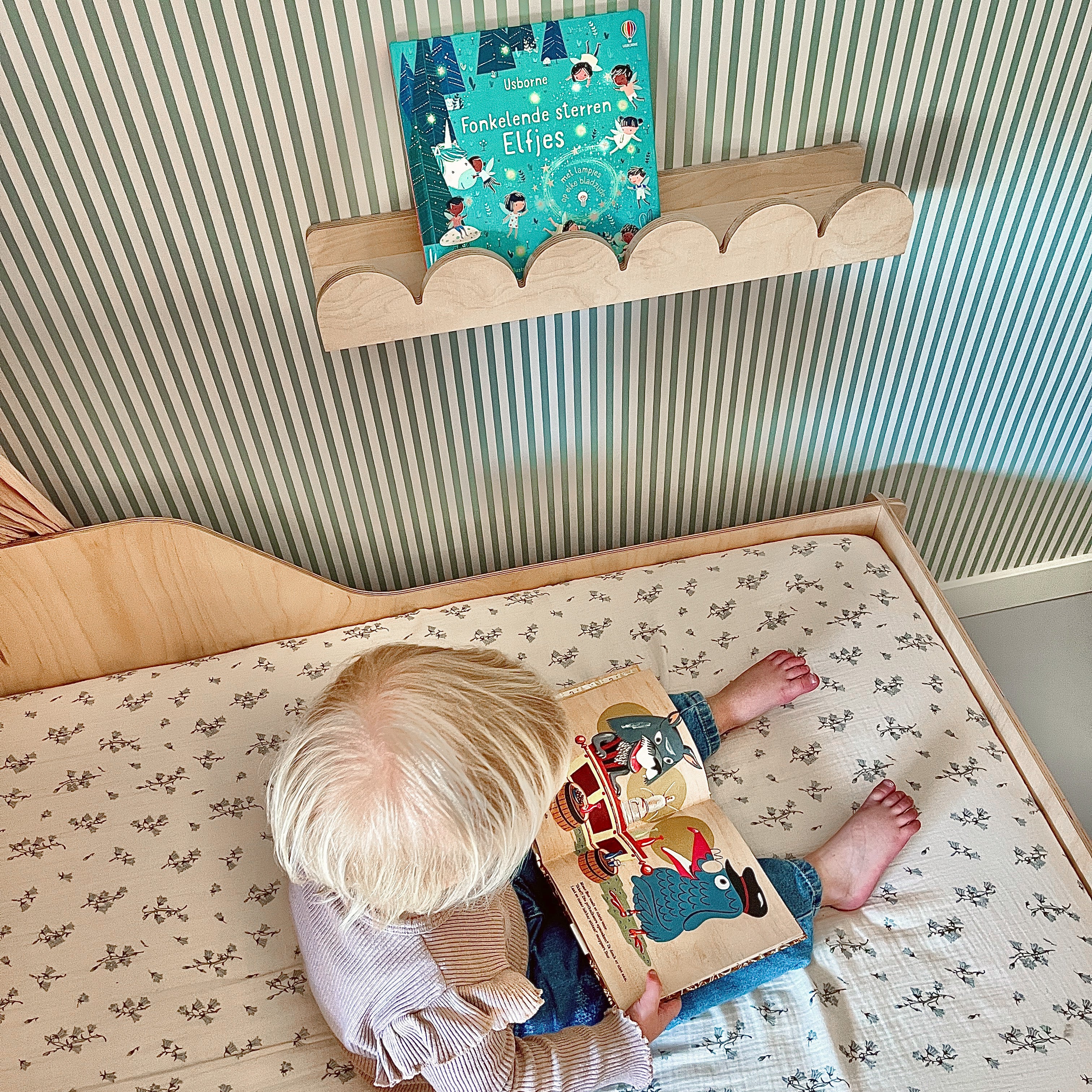 Bubble Montessori boekenrek kinderkamer | 1 plank - blank