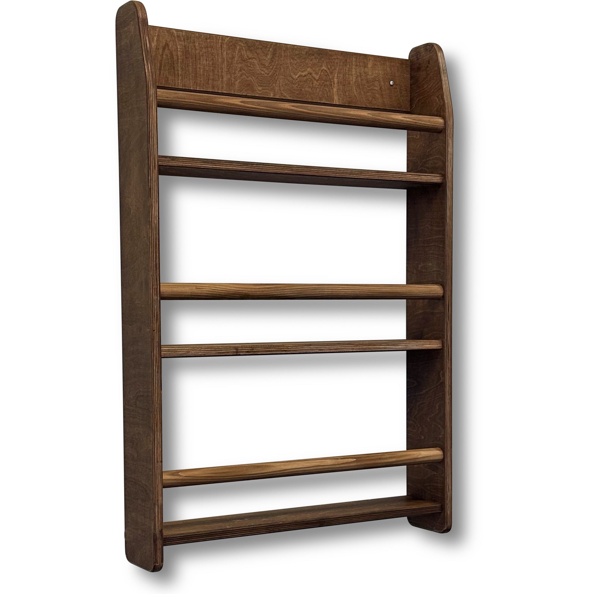 Shelfie montessori boekenrek kinderkamer | 3 planken - Wengé gebeitst