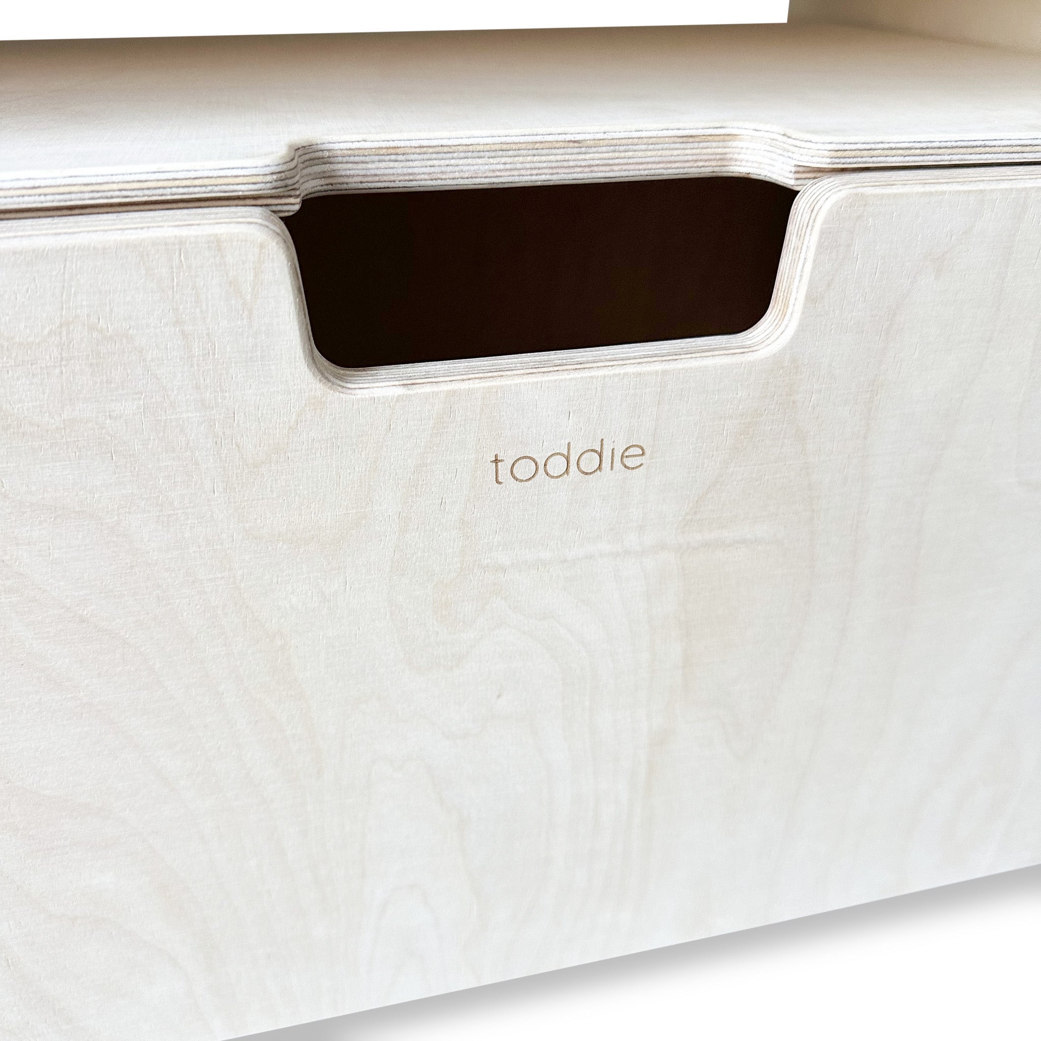 Jollie Montessori åbent legetøjsskab + mobile opbevaringsskabe | Bogreol 2 hylder - blank