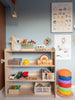 Montessori speelgoedkast | Boekenkast 4 planken - blank