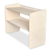 Montessori open speelgoedkast | Boekenkast 2 planken - blank