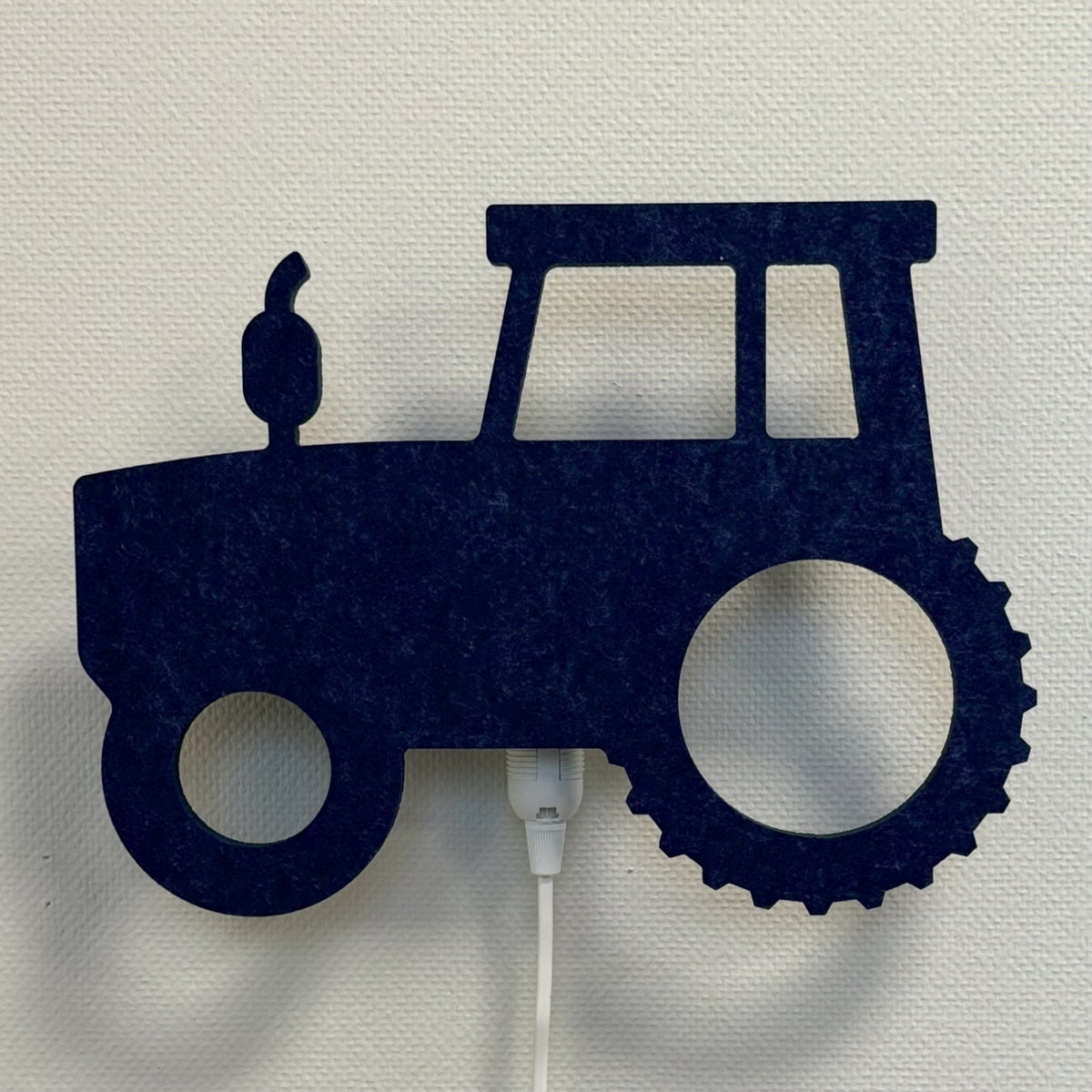 Vilten wandlamp trekker nachtblauw – lamp uit