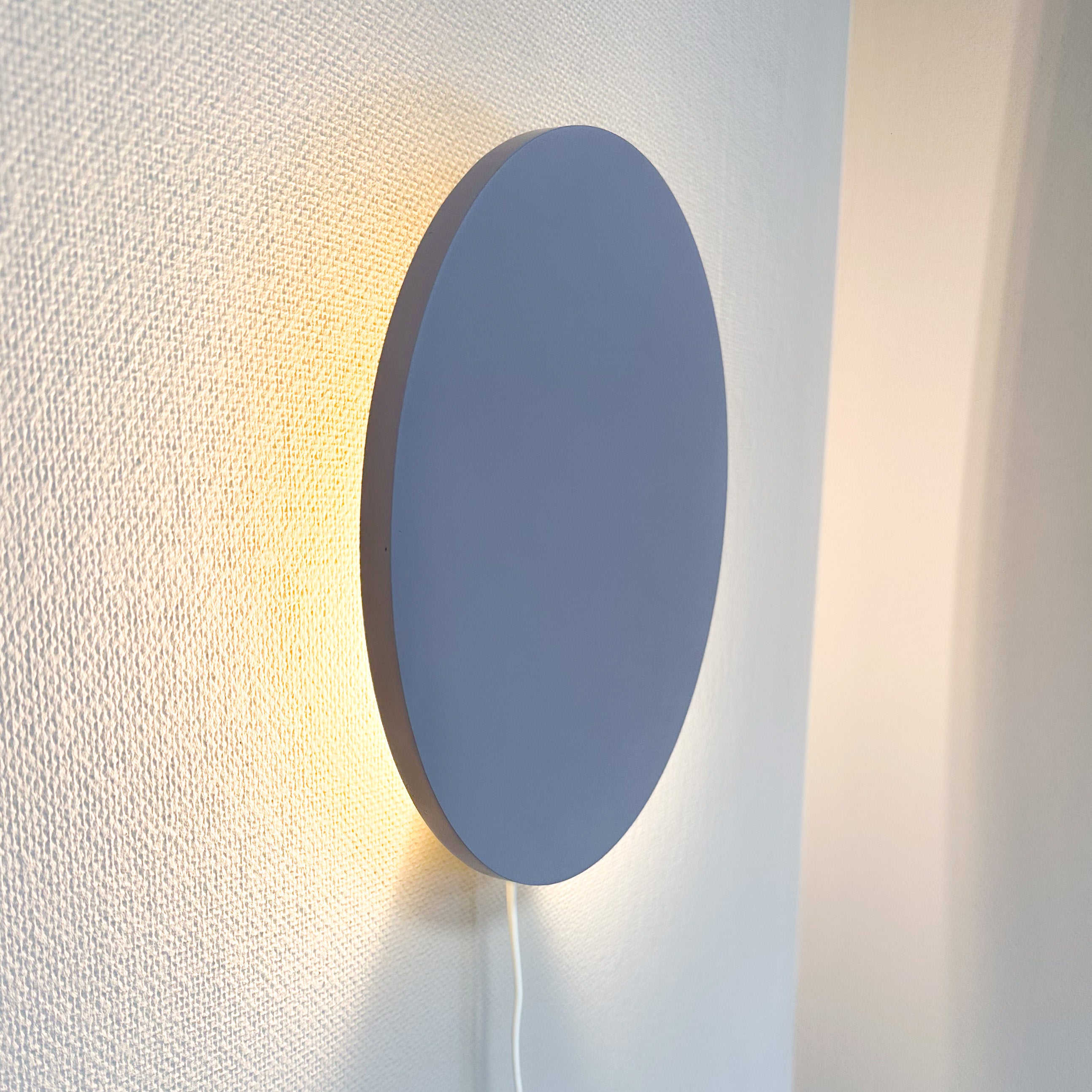 Houten wandlamp kinderkamer | Cirkel Lila