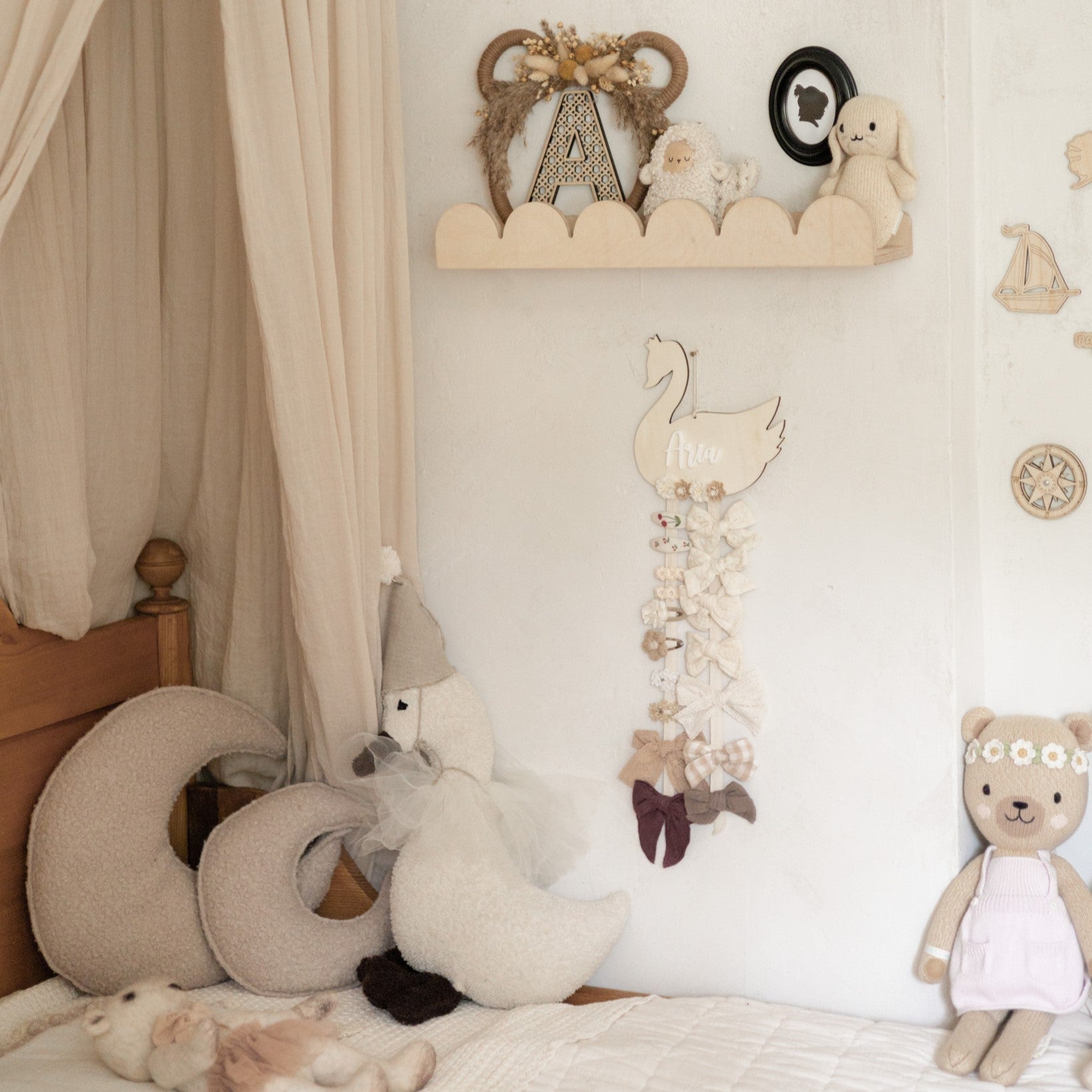 Bubble Montessori reol til børneværelse | 1 planke - blank