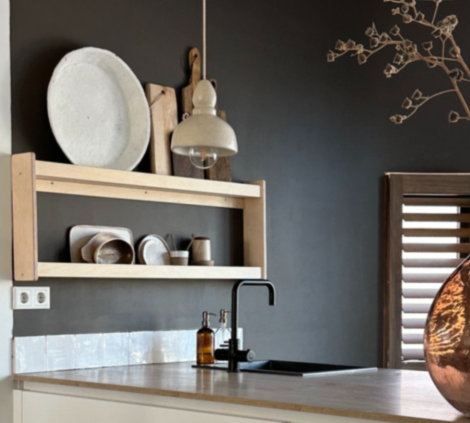 Levo bordenrek | 2 planken - blank - toddie.nl ®