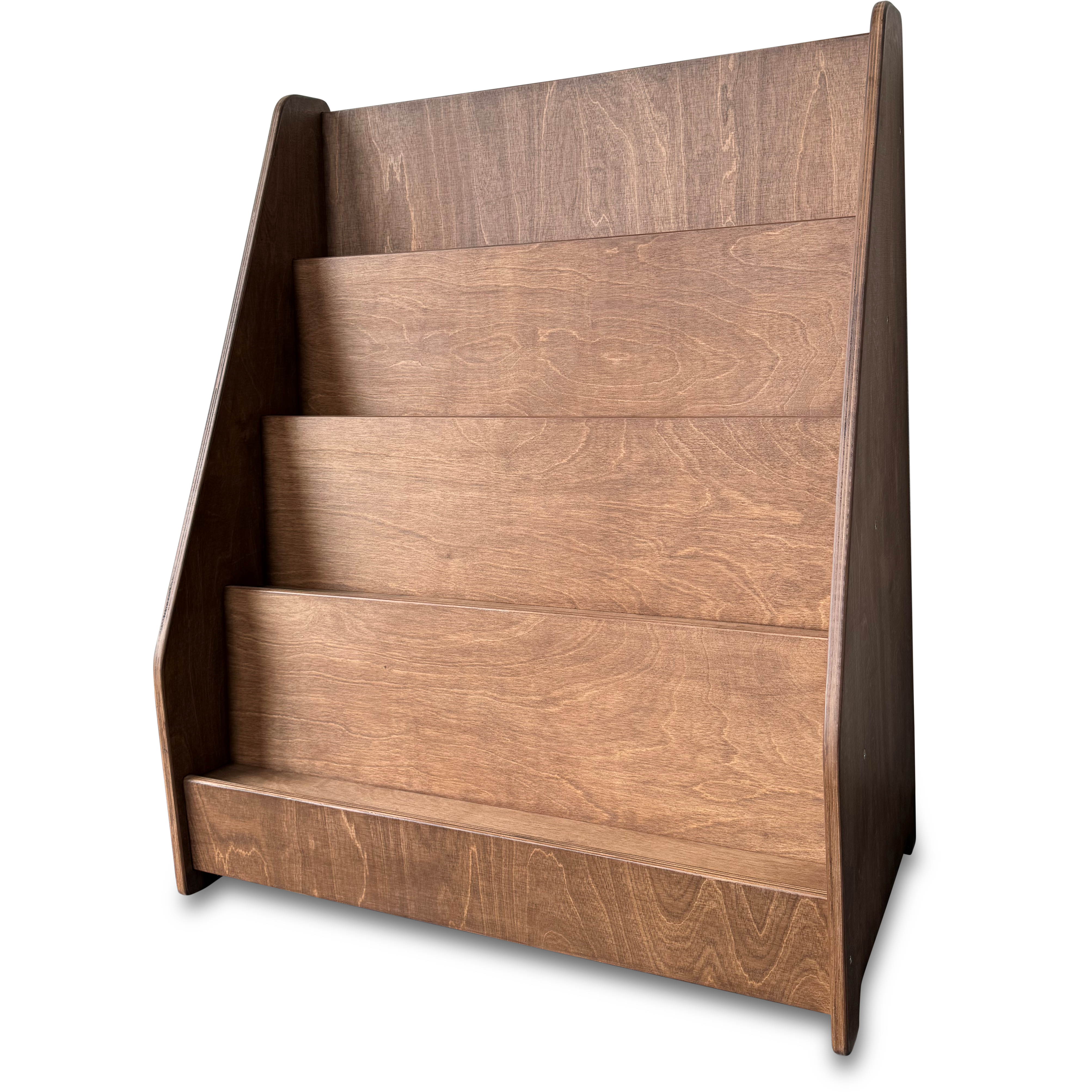 Moodie montessori boekenkast kinderkamer | 4 treden - wengé (walnut) - toddie.nl ®
