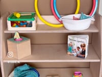 Montessori speelmeubel | Kinderopbergmeubel 3 planken - blank