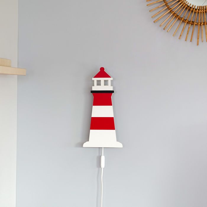Houten wandlamp vuurtoren | Lighthouse - toddie.nl