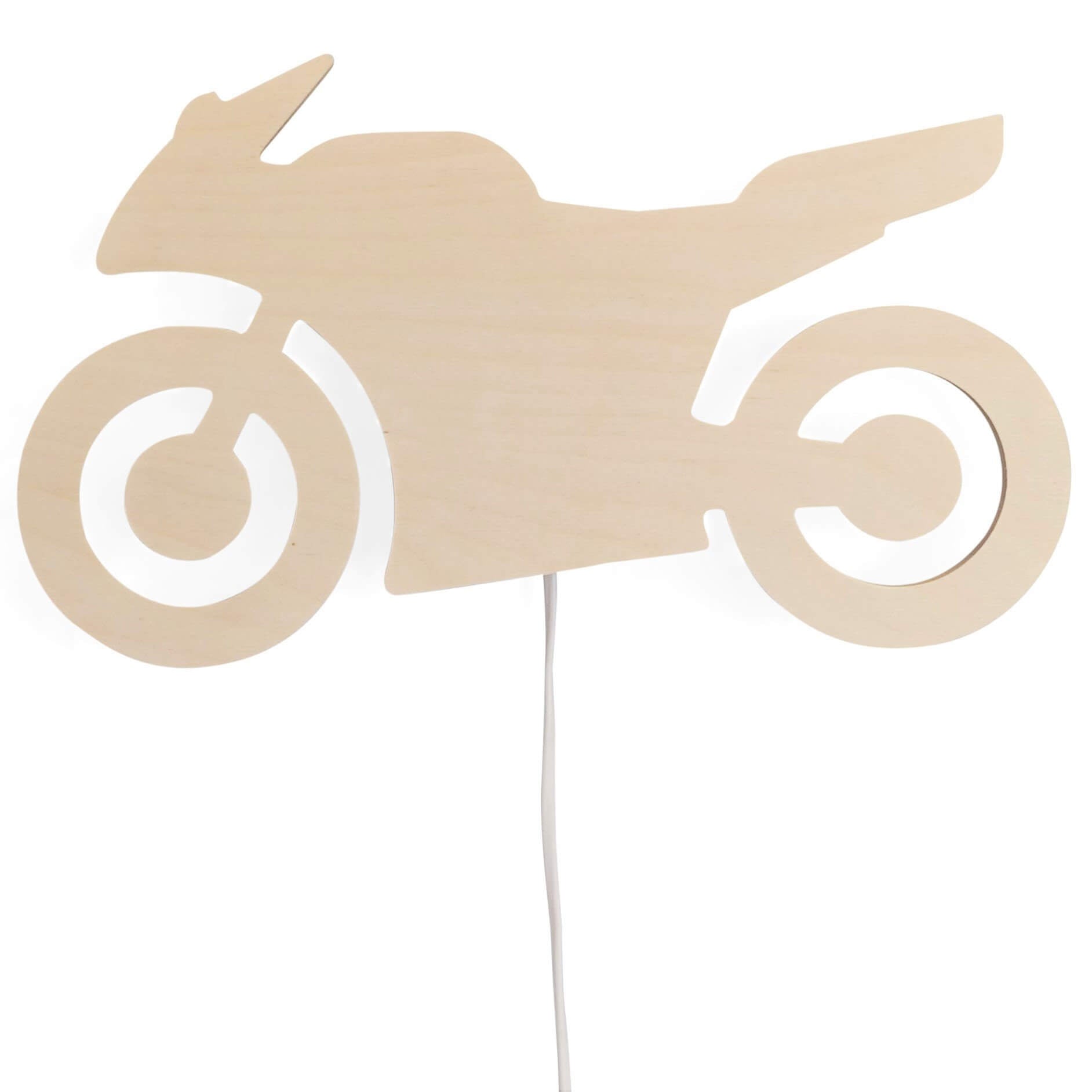 Houten wandlamp kinderkamer | Motor - toddie.nl