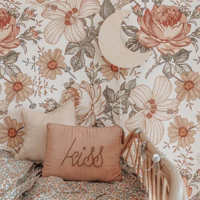 Houten wandlamp kinderkamer | Maan - Multiplex - toddie.nl