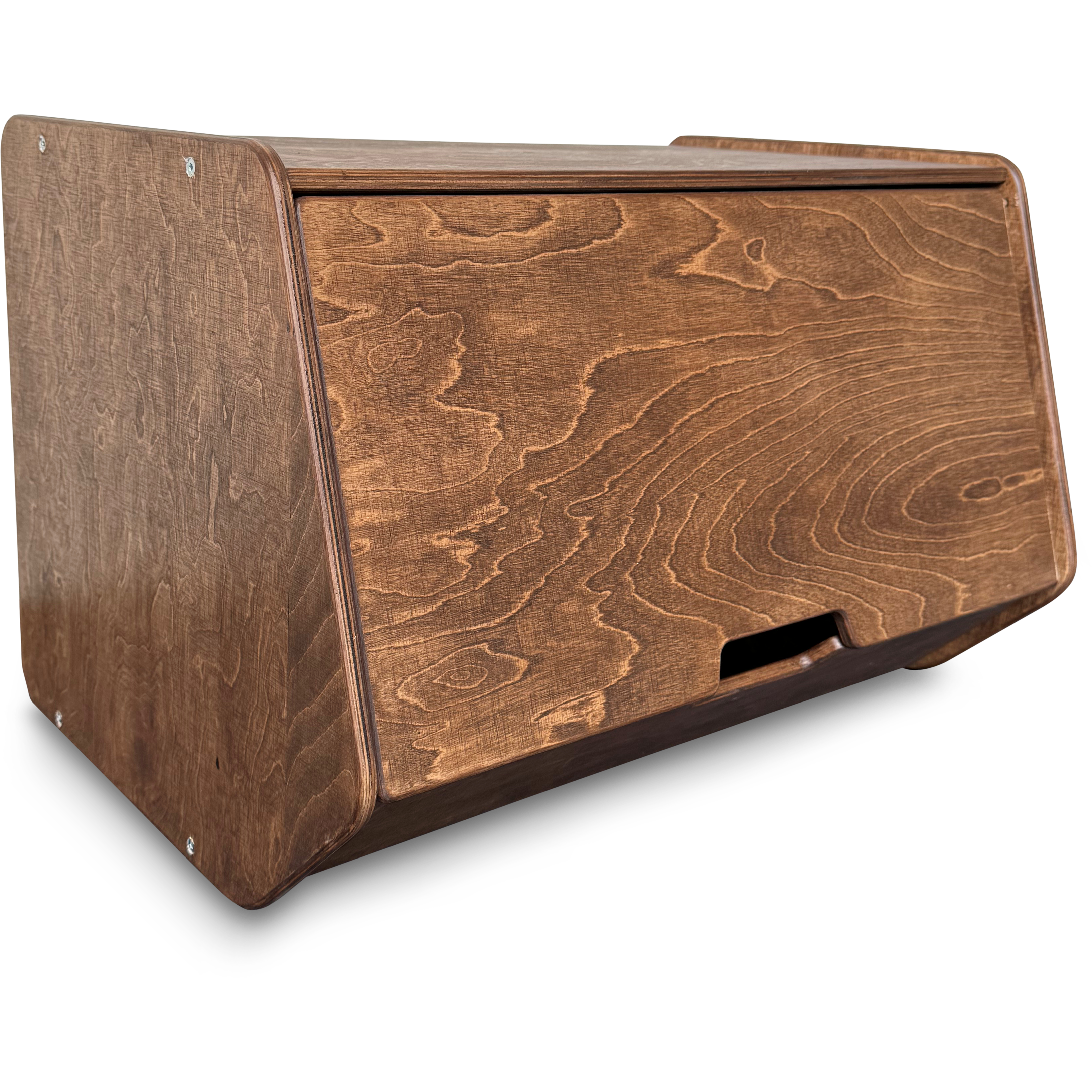 Stowie Stapelbare Opbergkist met Deksel - Wengé - toddie.nl ®