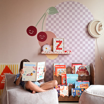 Bubble Montessori boekenkast kinderkamer | 3 treden - all bubble wengé (walnut) - toddie.nl ®