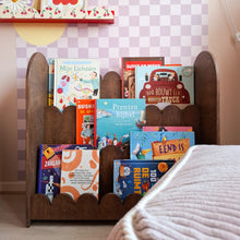 Bubble Montessori boekenkast kinderkamer | 3 treden - all bubble wengé (walnut) - toddie.nl ®