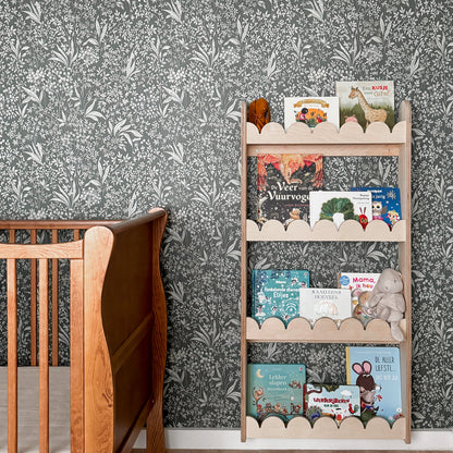Bubble Montessori boekenrek kinderkamer | 4 planken - blank - toddie.nl ®