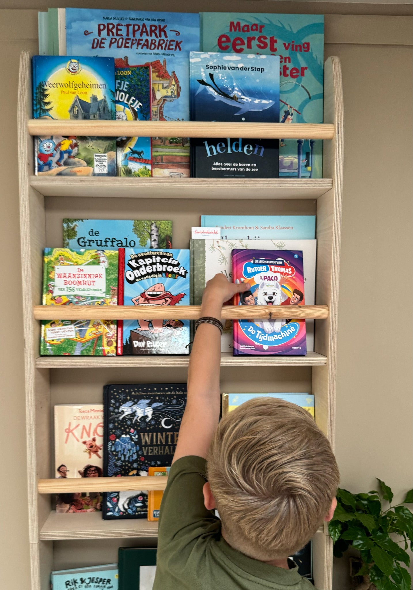 Shelfie montessori boekenrek kinderkamer | 6 planken - blank