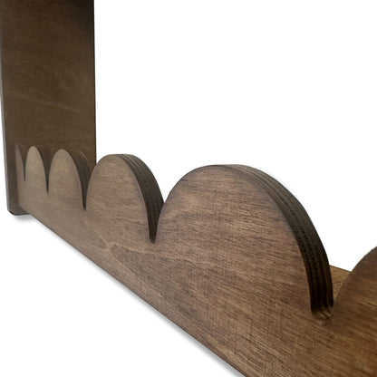 Bubble Montessori boekenrek kinderkamer | 3 planken - Wengé - toddie.nl ®
