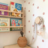 Montessori boekenrek kinderkamer | 2 planken - blank - toddie.nl