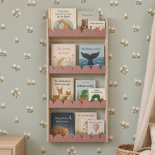 Bubble Montessori boekenrek kinderkamer | 4 planken - Oudroze vilt