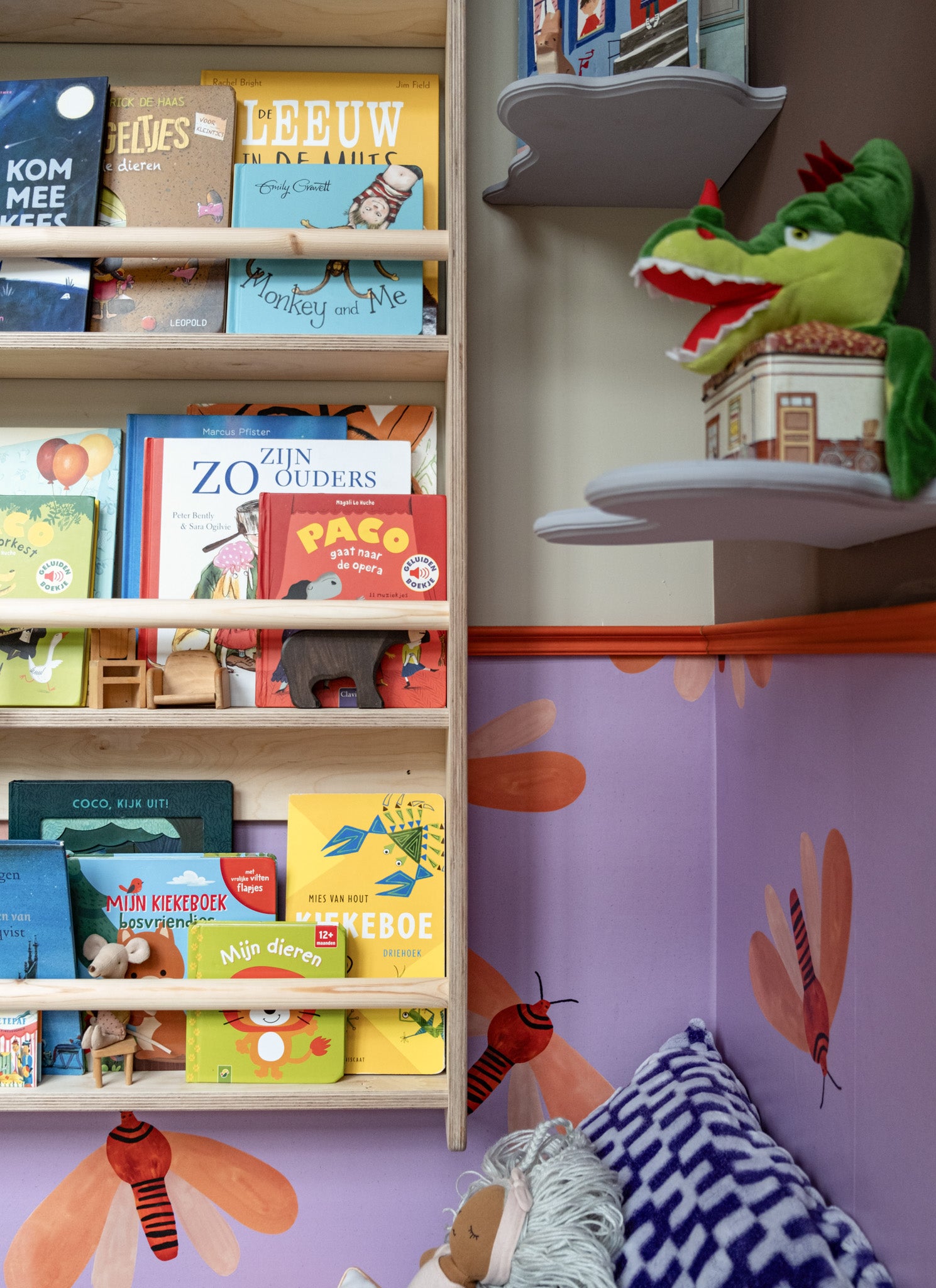 Shelfie montessori boekenrek kinderkamer | 5 planken - blank