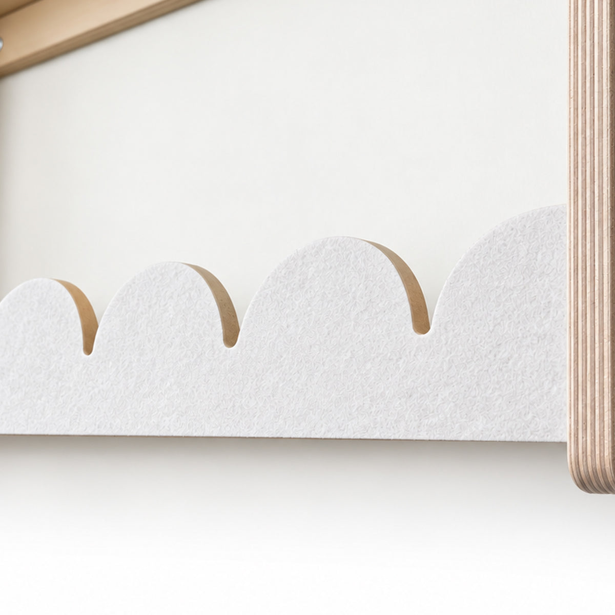 Bubble Montessori boekenrek kinderkamer | 3 planken - Wit vilt - toddie.nl ®