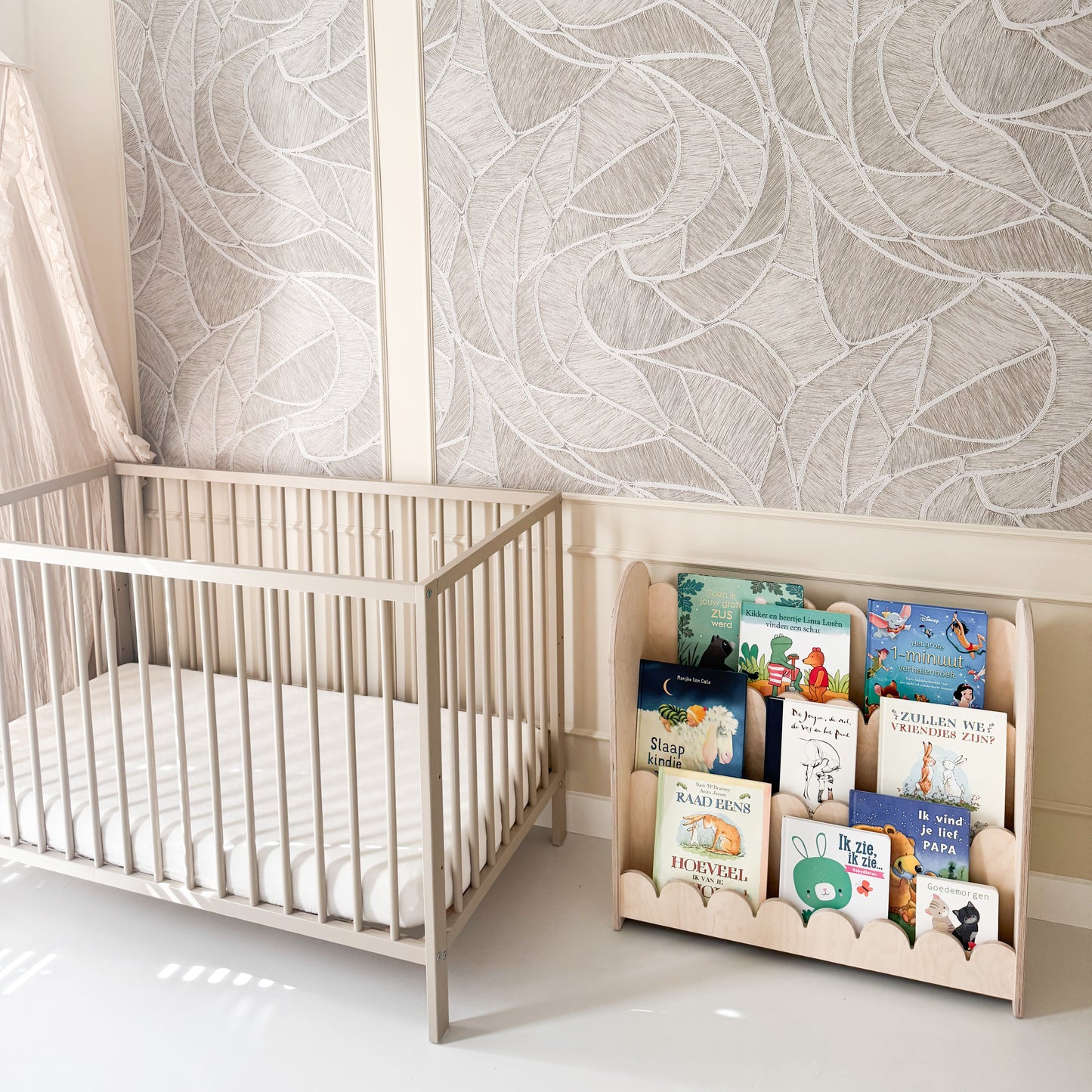Bubble Montessori boekenkast kinderkamer | 3 treden - blank - all bubble - toddie.nl ®