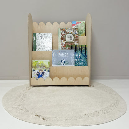 Bubble Montessori boekenkast kinderkamer | 4 treden - blank - toddie.nl ®