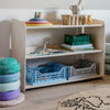 Jollie Montessori speelgoedkast | Boekenkast 3 planken - blank