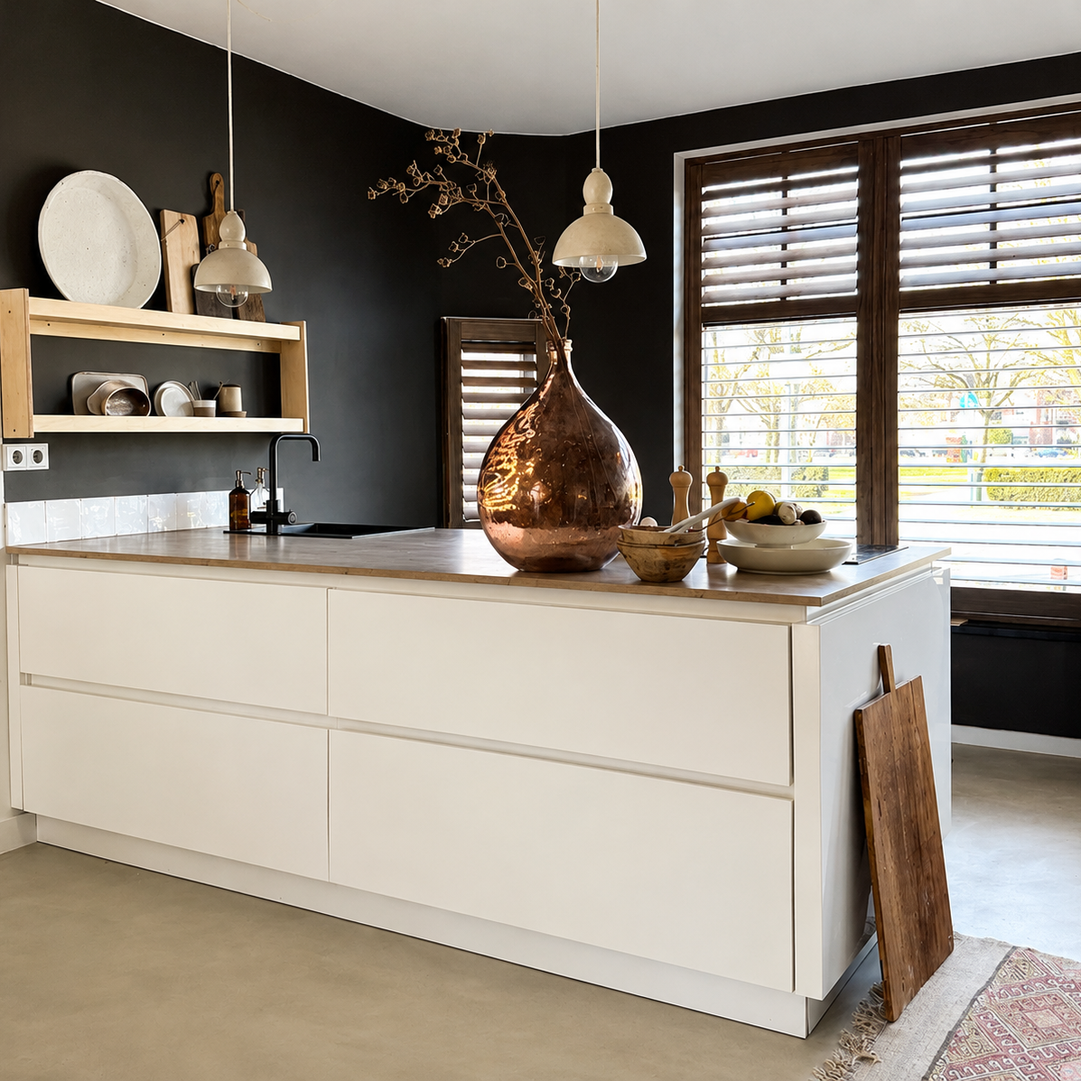 Levo tallerkenstativ | 2 planker - blanke