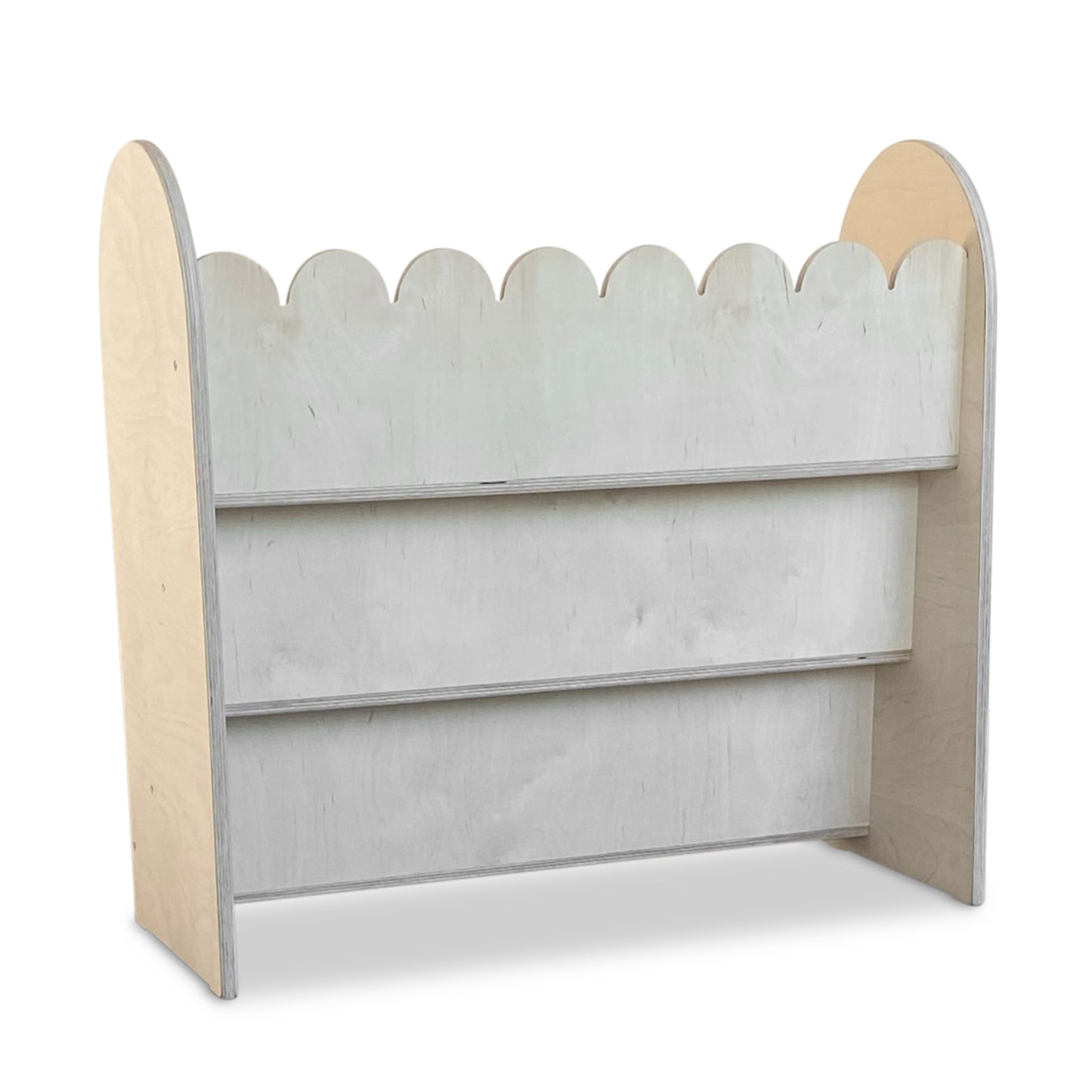 Bubble Montessori boekenkast kinderkamer | 3 treden - blank - toddie.nl ®