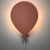 Houten wandlamp kinderkamer | Ballon - terra roze