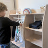 Montessori kledingkast kinderkamer | Kindergarderobe - blank - toddie.nl