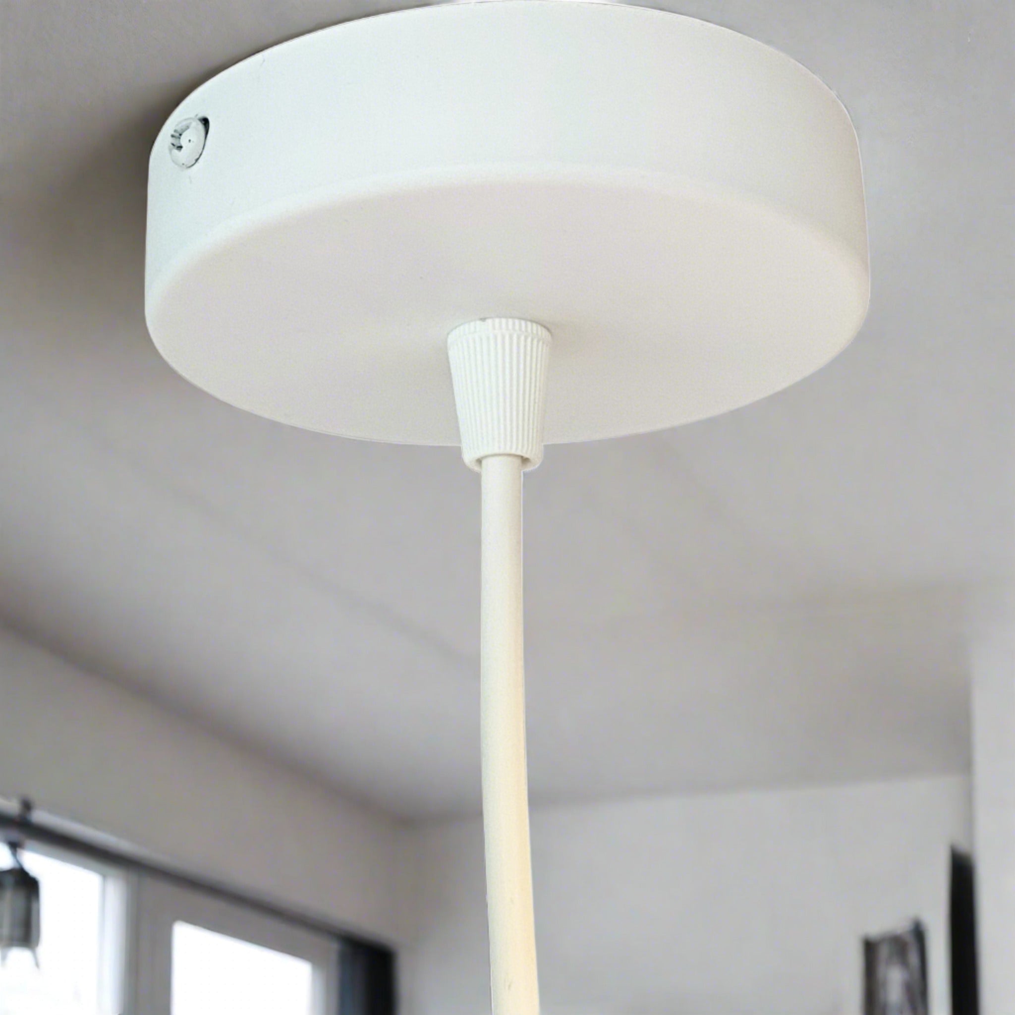 Houten hanglamp kinderkamer | Luchtballon - blank