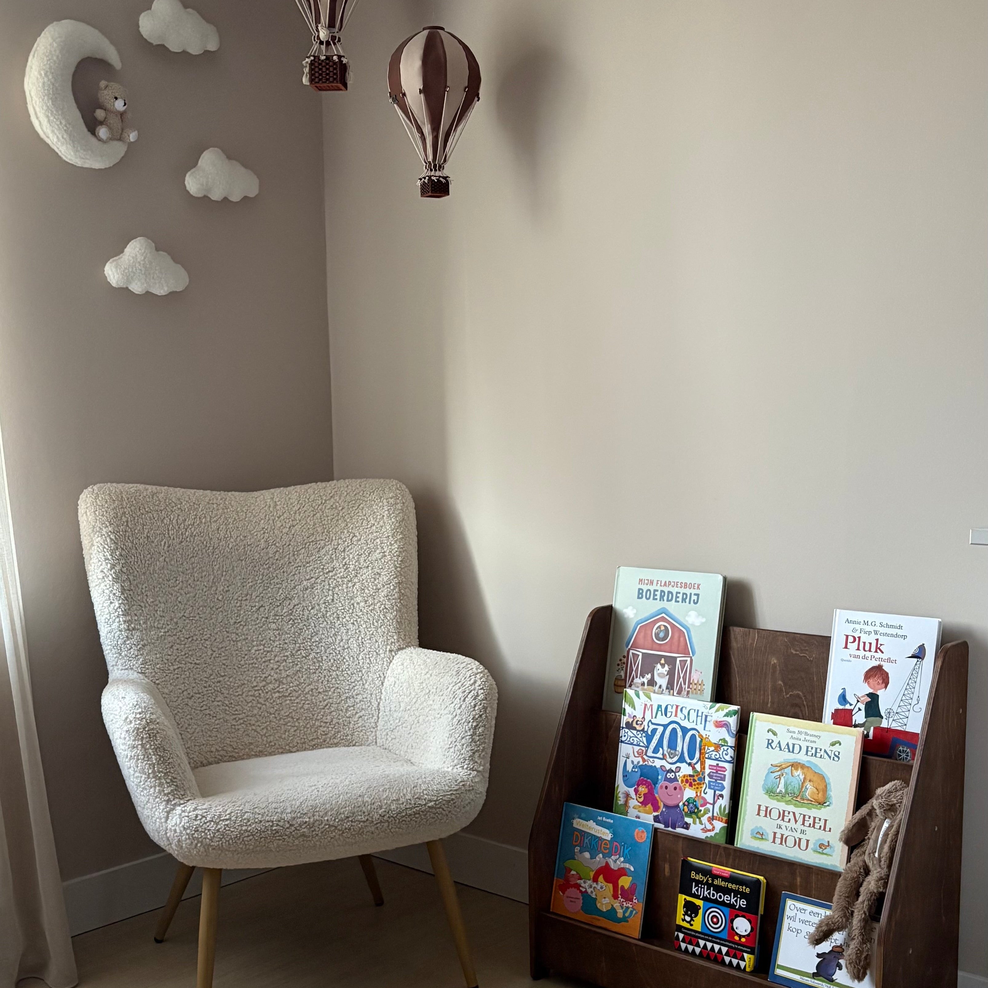 Moodie Montessori-Bücherregal für das Kinderzimmer | 3 Stufen – Wengé (Walnuss)